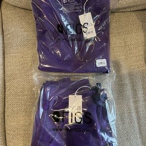 Limited Edition Figs Digital Purple Scrubs Set